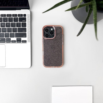Glitter Case for iPhone 16 Pro Max - pink with glitter