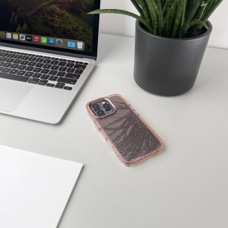 Glitter Case for iPhone 16 Pro Max - pink with glitter