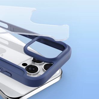 Dux Ducis Skin X Pro iPhone 16 Pro Case with MagSafe and Flip Cover - Blue