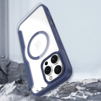 Dux Ducis Skin X Pro iPhone 16 Pro Case with MagSafe and Flip Cover - Blue