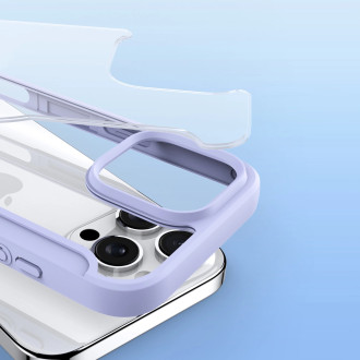 Dux Ducis Skin X Pro iPhone 16 Pro Case with MagSafe and Flip Cover - Purple