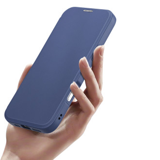 Dux Ducis Skin X Pro Case for iPhone 16 Pro Max with MagSafe and Flip - Blue