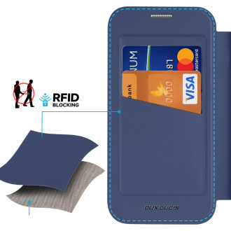 Dux Ducis Skin X Pro Case for iPhone 16 Pro Max with MagSafe and Flip - Blue