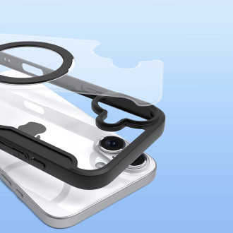 Dux Ducis Skin X Pro iPhone 16 Case with MagSafe, Flip and Stand - Black