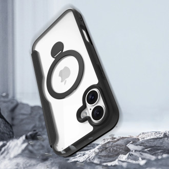 Dux Ducis Skin X Pro iPhone 16 Case with MagSafe, Flip and Stand - Black