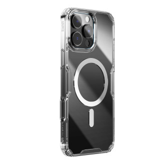 Nillkin Nature Pro Magnetic Case with MagSafe for iPhone 16 - Transparent & White