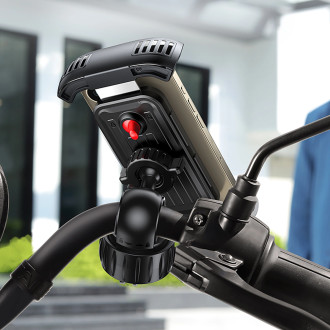 Ugreen universal bicycle phone holder for bike motorcycle handlebar black (LP494 black)