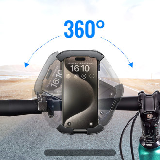Ugreen universal bicycle phone holder for bike motorcycle handlebar black (LP494 black)