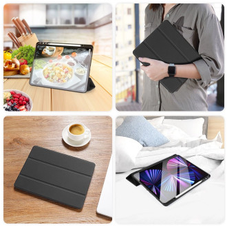 DUX DUCIS Osom TPU gel tablet cover with multi-angle stand and Smart Sleep function for iPad Pro 12.9´´ 2021 black