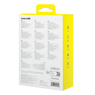 Baseus Enjoyment Pro USB-C (samice) / USB-C (samec) 60W nabíječka do auta - černá