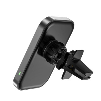 Tech-Protect CW19 magnetic car MagSafe holder with 15W inductive charger for air vent - black