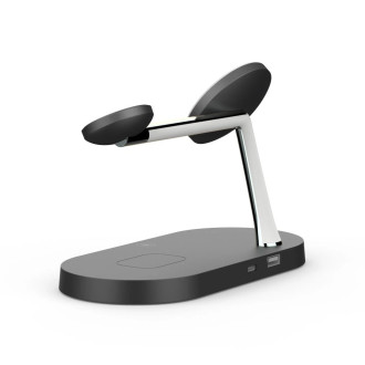 Tech-Protect A12 3in1 MagSafe inductive charger for smartphone / headphones / smartwatch - black