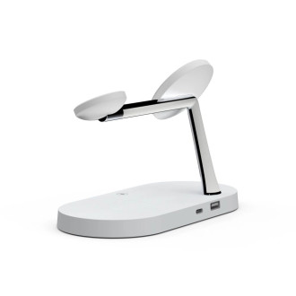 Tech-Protect A12 3in1 MagSafe inductive charger for smartphone / headphones / smartwatch - white