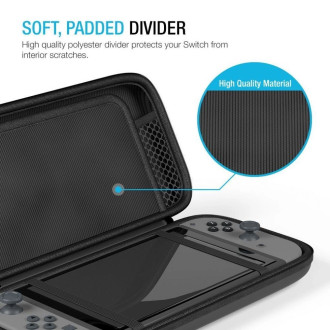 Tech-Protect HardPouch case for Nintendo Switch / Switch OLED - black