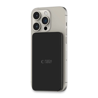 Tech-Protect LifeMag PB9 Powerbank with MagSafe 5000mAh 15W USB-C / Lightning ports - black + USB-C cable