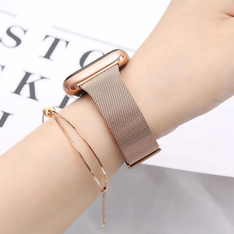 Tech-Protect Thin Milanese bracelet for Apple Watch 4 / 5 / 6 / 7 / 8 / 9 / SE (38/40/41 mm) - gold