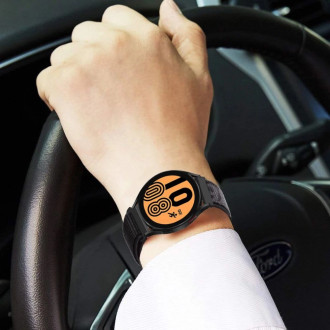 Tech-Protect Nylon Strap for Samsung Galaxy Watch 4/5/5 Pro/6/7/FE - Black