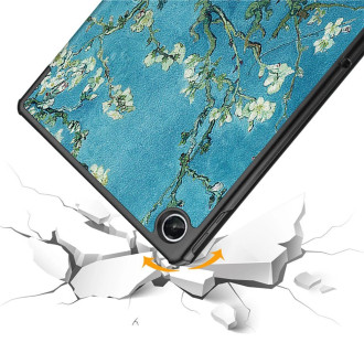 Tech-Protect SmartCase case for Lenovo Tab M10 Plus (3rd gen.) 10.6&quot; TB-125 / TB-128 - blue with sakura flowers