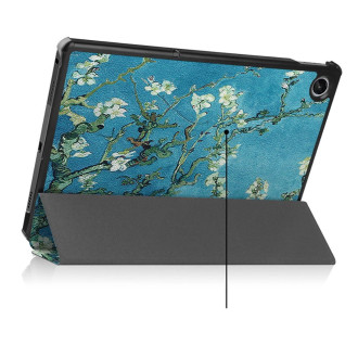 Tech-Protect SmartCase case for Lenovo Tab M10 Plus (3rd gen.) 10.6&quot; TB-125 / TB-128 - blue with sakura flowers