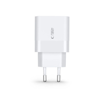 Tech-Protect C30W USB-C PD 30W / USB-A QC 3.0 network charger - white