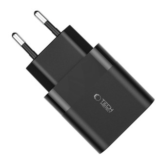 Tech-Protect C30W USB-C PD 30W / USB-A QC 3.0 network charger - black