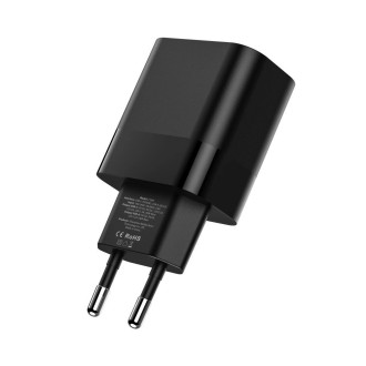 Tech-Protect C30W USB-C PD 30W / USB-A QC 3.0 network charger - black