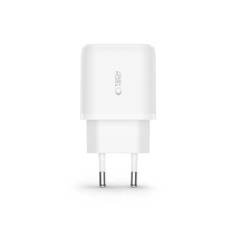 Tech-Protect C20W USB-C PD 20W / USB-A QC 3.0 network charger - white