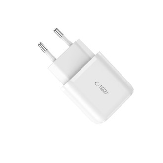 Tech-Protect C20W USB-C PD 20W / USB-A QC 3.0 network charger - white