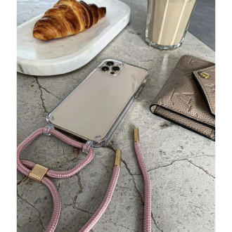 Tech-Protect FlexAir Chain case for iPhone 11 - black and pink