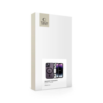 Tech-Protect MagMat MagSafe case for iPhone 14 - transparent and black