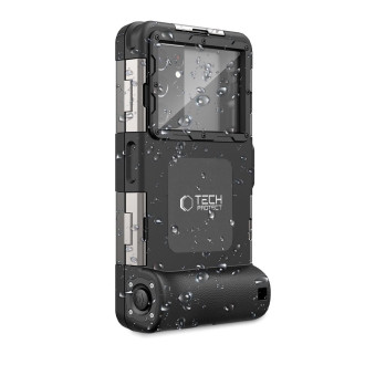 Tech-Protect Waterproof Case waterproof IPX8 for smartphones 4.7-6.7" - black