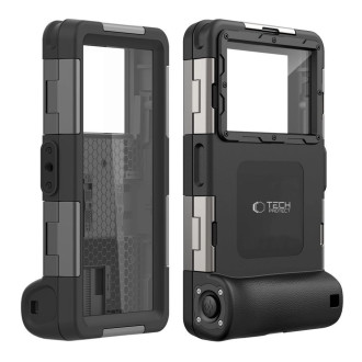 Tech-Protect Waterproof Case waterproof IPX8 for smartphones 4.7-6.7" - black