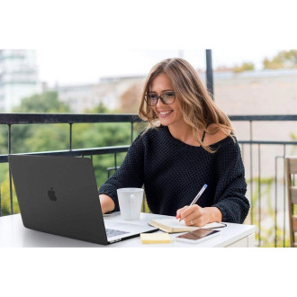 Tech-Protect SmartShell case for MacBook Air 13&quot; M2 / M3 / 2022-2024 - matte black
