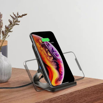 Tech-Protect QI15W-S1 15W inductive charger in the form of a stand - black