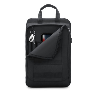 Tech-Protect Rough case for Apple AirTag with ring - black
