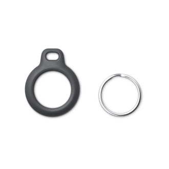 Tech-Protect Rough case for Apple AirTag with ring - black