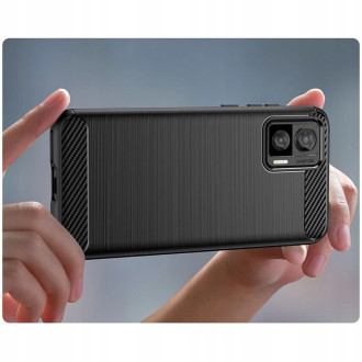 Tech-Protect TPUCarbon case for Motorola Edge 30 Neo - black