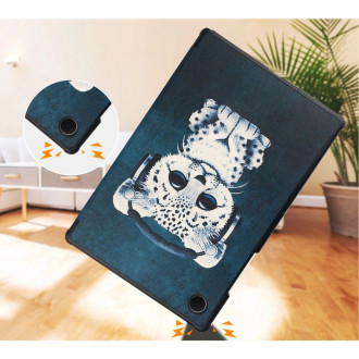 Tech-Protect SmartCase case for Samsung Galaxy Tab A8 10.5 X200 / X205 - blue with a cat