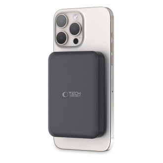 Tech-Protect LifeMag PB11 Powerbank with MagSafe 10000mAh 15W USB-C port - black + USB-C cable