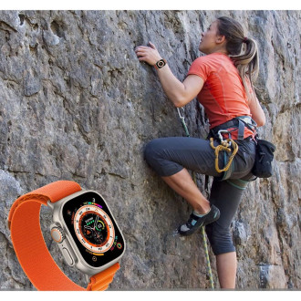 Tech-Protect Nylon Pro Strap for Apple Watch 4 / 5 / 6 / 7 / 8 / 9 / SE / Ultra 1 / 2 (42/44/45/49 mm) - Beige