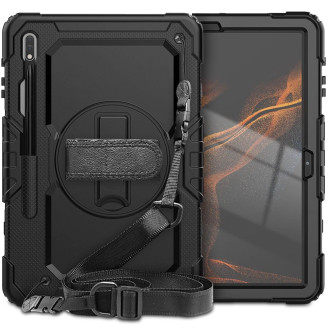 Tech-Protect Solid360 case for Samsung Galaxy Tab S7+ / S8+ / S7 FE 12.4" - black