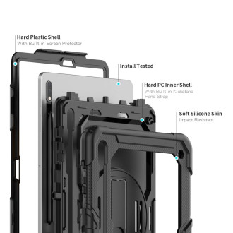 Tech-Protect Solid360 case for Samsung Galaxy Tab S7+ / S8+ / S7 FE 12.4" - black