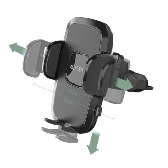Tech-Protect V3 car phone holder with CD drive - black
