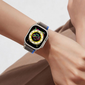 Tech-Protect Nylon Strap for Apple Watch 4/5/6/7/8/9/SE/Ultra 1/2 (42/44/45/49 mm) - Beige/Yellow