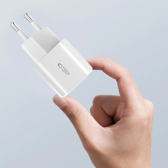 Tech-Protect C20W mini USB-C PD 20W / USB-A QC 3.0 network charger - white