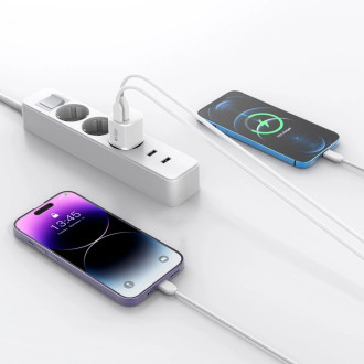 Tech-Protect C20W mini USB-C PD 20W / USB-A QC 3.0 network charger - black