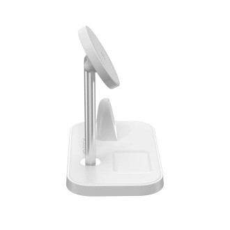 Tech-Protect QI15W-A22 inductive MagSafe charger with 3in1 MagSafe stand for smartphone / Apple Watch / AirPods - white
