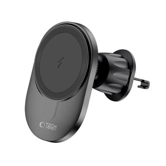 Tech-Protect MM15W-V1 car phone holder with MagSafe 15W inductive charger for cockpit / air vent - black