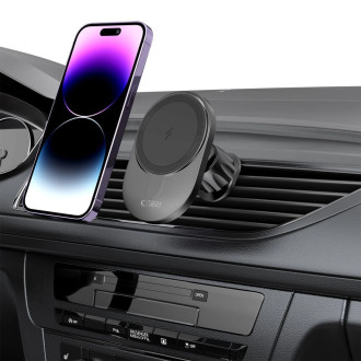 Tech-Protect MM15W-V1 car phone holder with MagSafe 15W inductive charger for cockpit / air vent - black