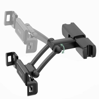 Tech-Protect V2 car holder for telescopic headrest for phone / tablet - black